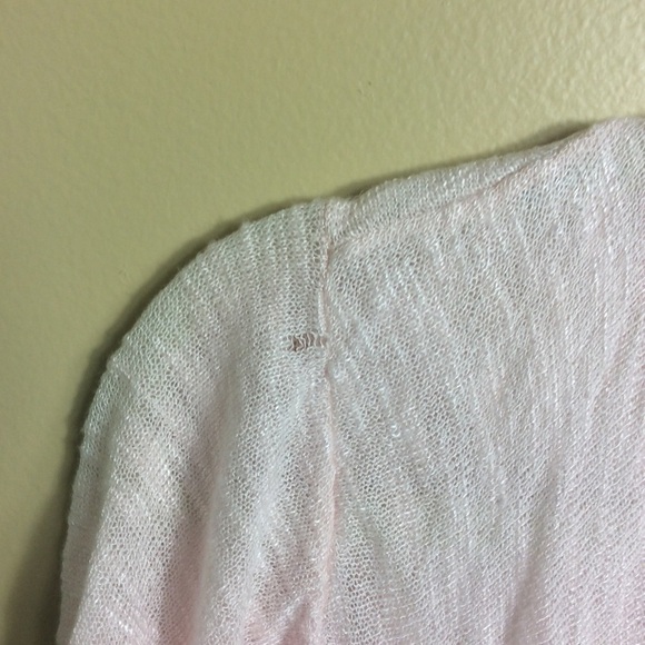 Torrid 1 lightweight pink open cardigan. 1X - Picture 3 of 6